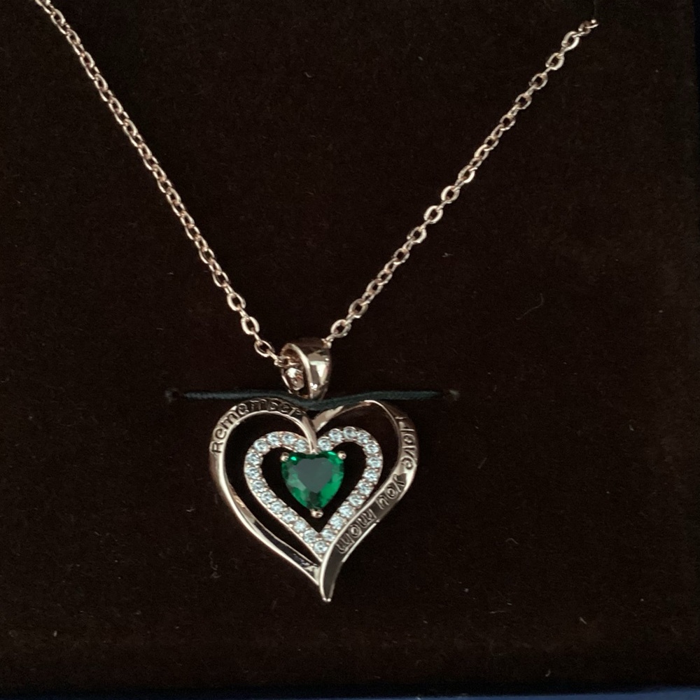 Remember I LoveYou Mom Heart Necklace